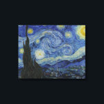 The Starry Night by Van Gogh Canvas Print<br><div class="desc">About the Work The Starry Night Starry Night (Dutch: De sterrennacht) is a painting by the Dutch post-impressionist artist Vincent van Gogh. Painted in June 1889, it depicts the view outside of his sanitarium room window at Saint-Rémy-de-Provence (located in southern France) at night, although it was painted from memory during...</div>