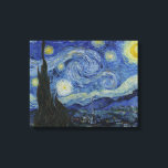 The Starry Night by Van Gogh Canvas Print<br><div class="desc">About the Work The Starry Night Starry Night (Dutch: De sterrennacht) is a painting by the Dutch post-impressionist artist Vincent van Gogh. Painted in June 1889, it depicts the view outside of his sanitarium room window at Saint-Rémy-de-Provence (located in southern France) at night, although it was painted from memory during...</div>