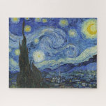 The Starry Night by Van Gogh Jigsaw Puzzle<br><div class="desc">Please visit my store for more interesting design and more colour choice. => zazzle.com/iwheels*</div>