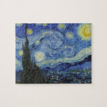 The Starry Night by Van Gogh Jigsaw Puzzle<br><div class="desc">Please visit my store for more interesting design and more colour choice. => zazzle.com/iwheels*</div>