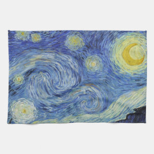 The Starry Night by Van Gogh Kitchen Towel