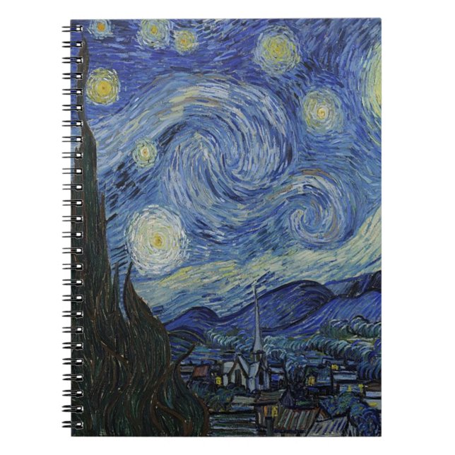 The Starry Night by Van Gogh  Notebook (Front)