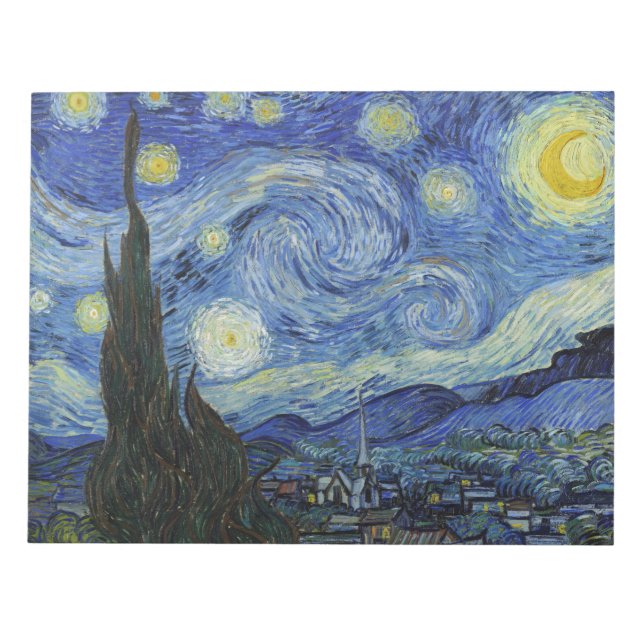 The Starry Night by Van Gogh Notepad (Front)