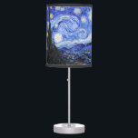 The Starry Night by Van Gogh Table Lamp<br><div class="desc">Oil painting by the Dutch master Vincent Van Gogh(1853-1890) Probably his most famous painting, Van Gogh painted 'The Starry Night' in 1889 from memory while in an asylum in France where he checked himself in for depression.The scene depicts the view from his bedroom window. In the painting there is the...</div>
