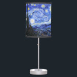 The Starry Night by Van Gogh Table Lamp<br><div class="desc">Oil painting by the Dutch master Vincent Van Gogh(1853-1890) Probably his most famous painting, Van Gogh painted 'The Starry Night' in 1889 from memory while in an asylum in France where he checked himself in for depression.The scene depicts the view from his bedroom window. In the painting there is the...</div>