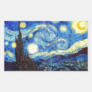 The Starry Night by Vincent van Gogh 1889 Sticker