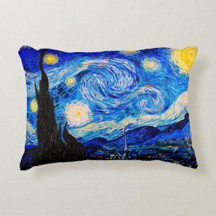 The Starry Night by Vincent Van Gogh Accent Pillow