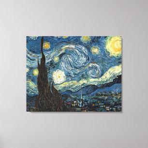 The Starry Night / by  Vincent van Gogh / Canvas Print