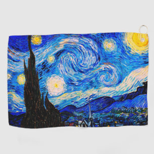 The Starry Night by Vincent Van Gogh Golf Towel