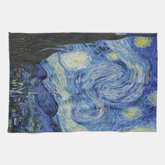The Starry Night by Vincent Van Gogh Kitchen Towel