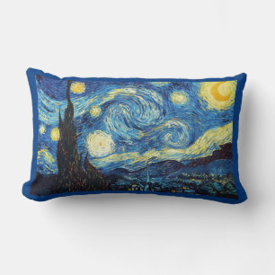 The Starry Night by Vincent van Gogh Lumbar Pillow