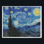 THE STARRY NIGHT BY VINCENT VAN GOGH ON PUZZLE<br><div class="desc">THE STARRY NIGHT BY VINCENT Van Gogh ON PUZZLE</div>