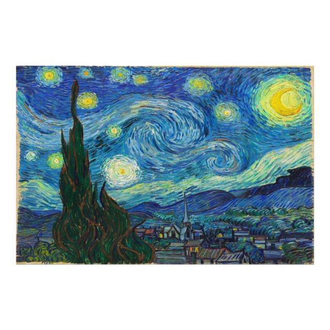 The Starry Night by Vincent van Gogh Photo Print (Front)