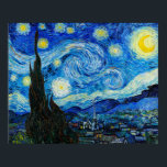The Starry Night by Vincent Van Gogh Poster<br><div class="desc">The Starry Night by Vincent Van Gogh</div>