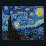 The Starry Night by Vincent van Gogh Poster<br><div class="desc">The Starry Night by Vincent van Gogh Poster</div>
