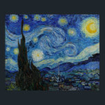 The Starry Night by Vincent van Gogh Poster<br><div class="desc">The Starry Night by Vincent van Gogh Poster</div>