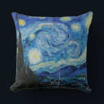 The Starry Night by Vincent Van Gogh Throw Pillow<br><div class="desc">Colourful design of The Starry Night by Vincent Van Gogh is perfect for Fine Arts enthusiasts, museum fans, Art students and Art Teachers. It can be also given as a birthday or holiday gift to your Best friend, relative, boyfriend or girlfriend who also loves Fine Art.</div>