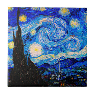The Starry Night by Vincent Van Gogh Tile