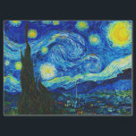 The Starry Night by Vincent Van Gogh  Tissue Paper<br><div class="desc">Vincent Van Gogh The Starry Night. This is an old masterpiece from the dutch master painter Vincent Van Gogh.This fine art landscape painting has beautiful,  vibrant,  saturated colour. Vincent Van Gogh was a dutch post impressionist painter. This image is in the public domain</div>