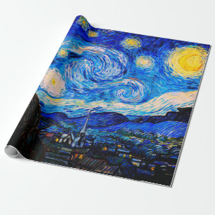 The Starry Night by Vincent Van Gogh Wrapping Paper