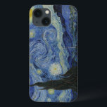 The Starry Night iPhone 13 Case<br><div class="desc">The Starry Night by Vincent van Gogh. The Starry Night is a painting by Dutch post-impressionist artist Vincent van Gogh. The painting depicts the view outside his sanitarium room window at night, although it was painted from memory during the day. The centre part shows the village of Saint-Rémy under a...</div>