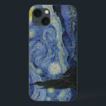 The Starry Night iPhone 13 Case<br><div class="desc">The Starry Night by Vincent van Gogh. The Starry Night is a painting by Dutch post-impressionist artist Vincent van Gogh. The painting depicts the view outside his sanitarium room window at night, although it was painted from memory during the day. The centre part shows the village of Saint-Rémy under a...</div>