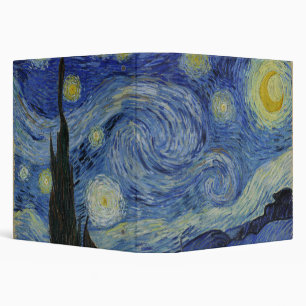 The Starry Night, oil painting, Vincent Van Gogh Binder
