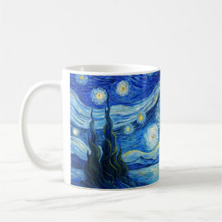 The Starry Night Over Calm Ocean Coffee Mug