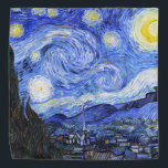 The Starry Night Van Gogh Bandana<br><div class="desc">Have fun customizing this bandana! Click the blue 'Customize' button and then the 'Filter' button.Choose a different filter to change the look of the image.Try out the recoleta and sangria filters.They look good.When you are done choosing, click the 'Done' button.Please contact us if you need help! :) An oil painting...</div>