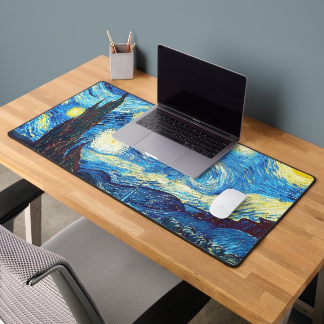 The Starry Night Van Gogh Desk Mat (Bureau 2)