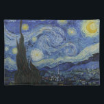 The Starry Night, Vincent Van Gogh Cloth Placemat<br><div class="desc">Van Gogh - Masters of Art Series</div>