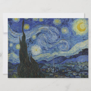 The Starry Night (Vincent van Gogh) (Famous Art) Card