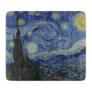 The Starry Night (Vincent van Gogh) (Famous Art) Cutting Board