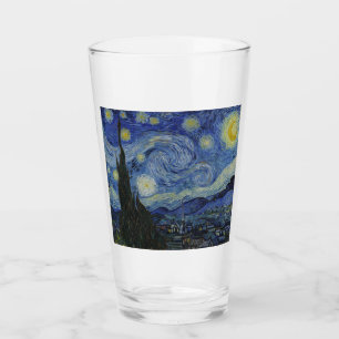 The Starry Night (Vincent van Gogh) (Famous Art) Glass