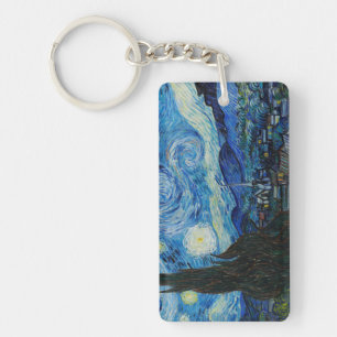 The Starry Night - Vincent Van Gogh Keychain