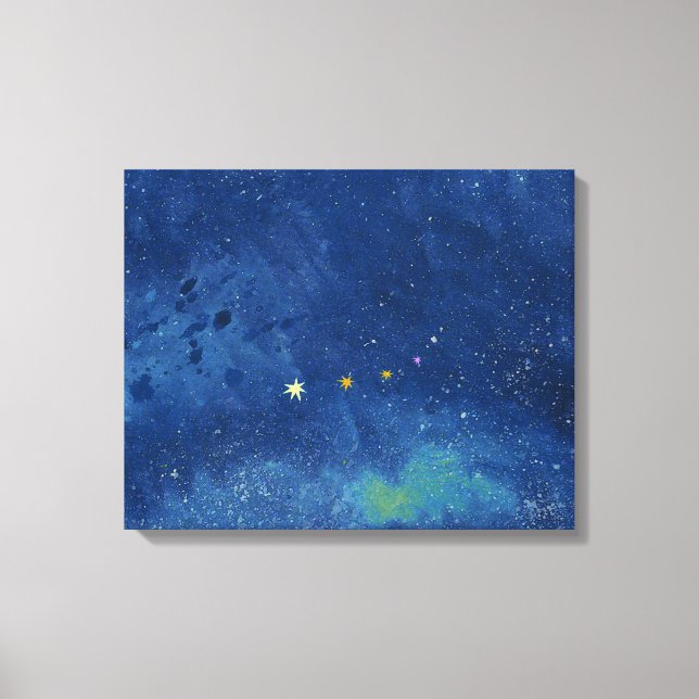 The starry sky  canvas print (Front)