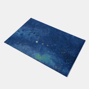 The starry sky illustration Doormat