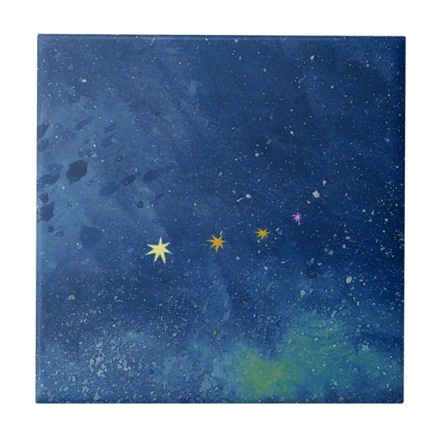  The starry sky illustration  Tile (Front)