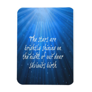 The Stars Shining Bright On The Dear Saviours Birt Magnet
