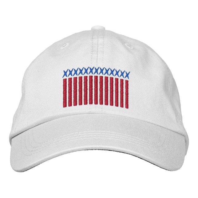 The Stars & Stripes of America, Old Glory Embroidered Hat (Front)