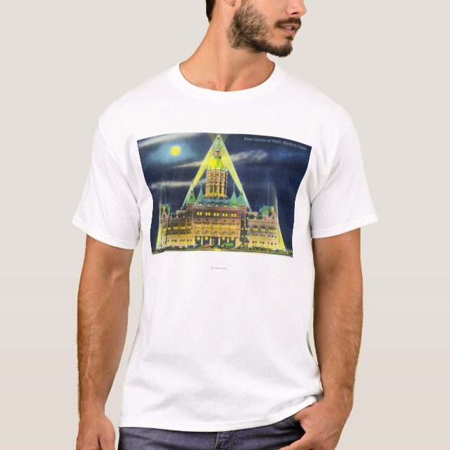 The State Capitol Building at Night T-Shirt (Front)