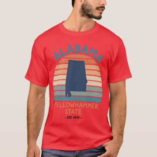 The State of Alabama Alabama The Yellowhammer Stat T-Shirt