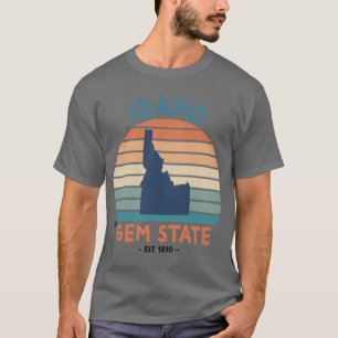 The State of Idaho Idaho The Gem State Oversized T-Shirt
