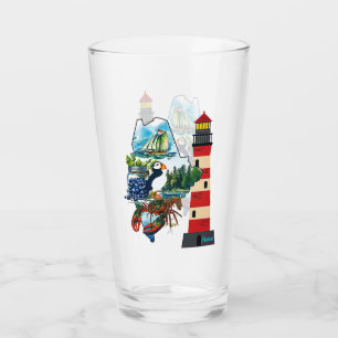 The State Of Maine Glass
