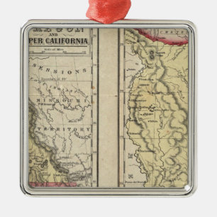The State Of Texas Metal Ornament