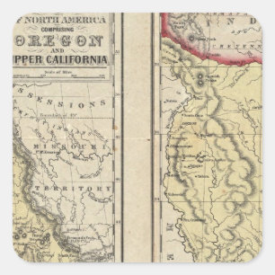 The State Of Texas Square Sticker