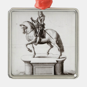 The statue of King Charles at Charing Cross Metal Ornament