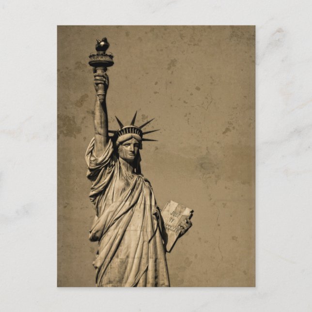 The Statue Of Liberty Postcard (Front)