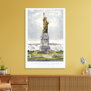 The Statue of Liberty, The Great Bartholdi Statue Canvas Print