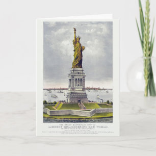 The Statue of Liberty, The Great Bartholdi Statue Card
